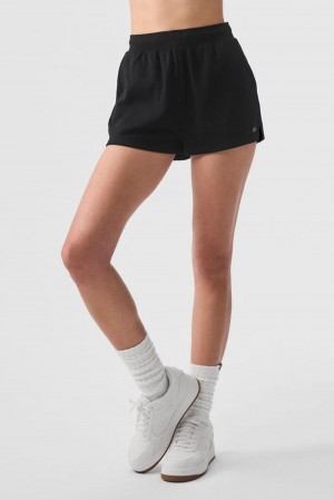 Alo Yoga Low Key Sweat Naisten Shortsit Mustat | Suomi 5729-BEJOI