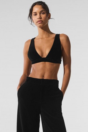 Alo Yoga Micro Corduroy Dreamer Naisten Urheiluliivi Mustat | Suomi 0519-LKFPA