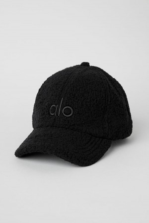Alo Yoga Micro Sherpa Off-Duty Naisten Lippis Mustat | Suomi 5728-USQAC