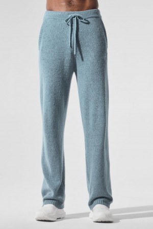 Alo Yoga New Class Cashmere Miesten Collegehousut Sininen | Suomi 7592-IXGYS
