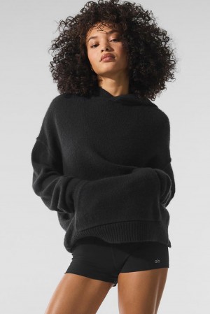 Alo Yoga New Class Cashmere Naisten Huppari Mustat | Suomi 2701-LWMEV