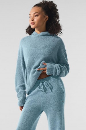 Alo Yoga New Class Cashmere Naisten Huppari Sininen | Suomi 6581-YCHLW