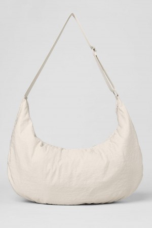 Alo Yoga Om The Go Gym Naisten Sling Laukku Bone | Suomi 5286-FLVRW