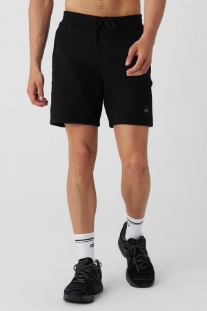 Alo Yoga Quilted Stadium Miesten Shortsit Mustat | Suomi 0246-EMNZV