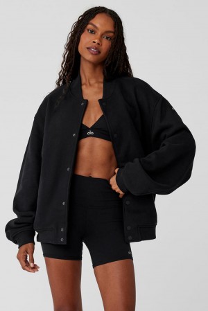 Alo Yoga Renown Varsity Naisten Takit Mustat | Suomi 3209-DULQO