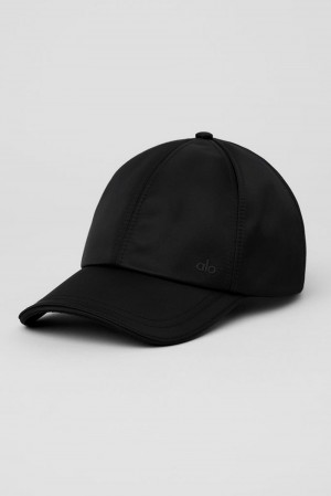 Alo Yoga Satin Off-Duty Miesten Lippis Mustat | Suomi 2148-OBNJZ