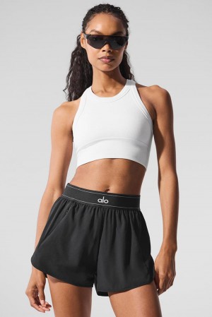 Alo Yoga Seamless Delight High Neck Naisten Urheiluliivi Valkoinen | Suomi 1452-NXPLD