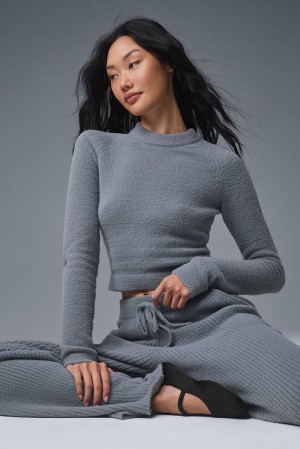 Alo Yoga Snuggle Up Naisten Pitkähihainen Harmaat | Suomi 6587-SYHLT