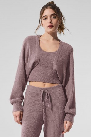 Alo Yoga Snuggle Up Sweater Shawl Naisten Huivi Mushroom | Suomi 5421-GQDYO