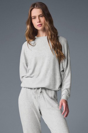 Alo Yoga Soho Naisten Villapusero Harmaat | Suomi 4056-JEVCA