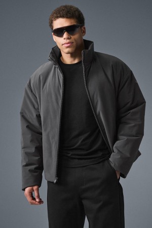 Alo Yoga Stretch Woven Notable Miesten Takit Anthracite | Suomi 9180-RHKXJ
