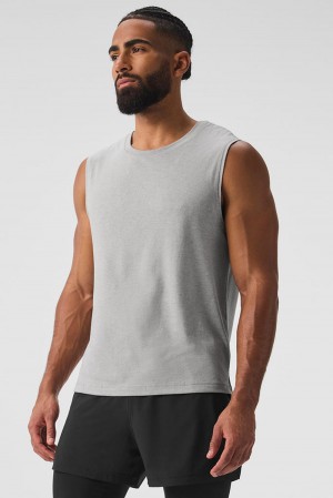 Alo Yoga The Triumph Muscle Miesten Juoksupaidat Harmaat | Suomi 8542-UEAMH