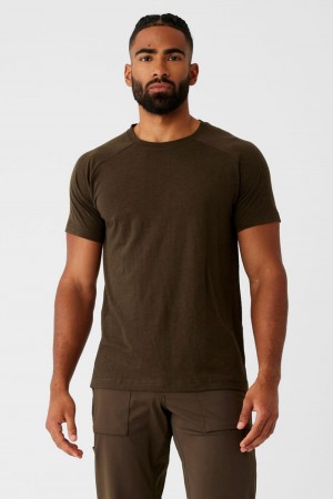 Alo Yoga Triumph Raglan Miesten Juoksupaidat Espresso | Suomi 6157-TISYG