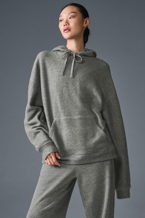 Alo Yoga Triumph Restore Naisten Huppari Harmaat | Suomi 7256-ZAUXJ