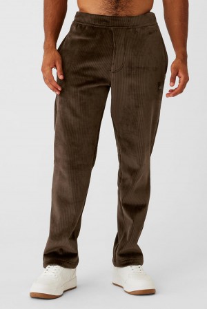 Alo Yoga Velour Baller Miesten Housut Espresso | Suomi 2643-TDZGJ