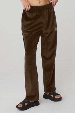 Alo Yoga Velour Baller Naisten Housut Espresso | Suomi 6183-WUTQK