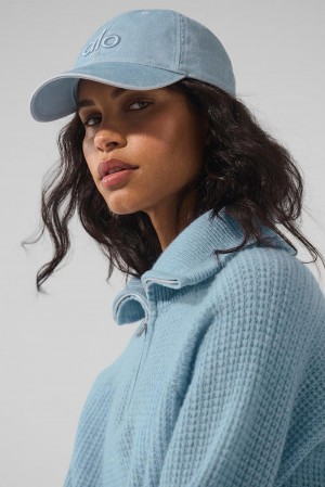 Alo Yoga Washed Off-Duty Miesten Lippis Vaalean | Suomi 8147-LHPEB