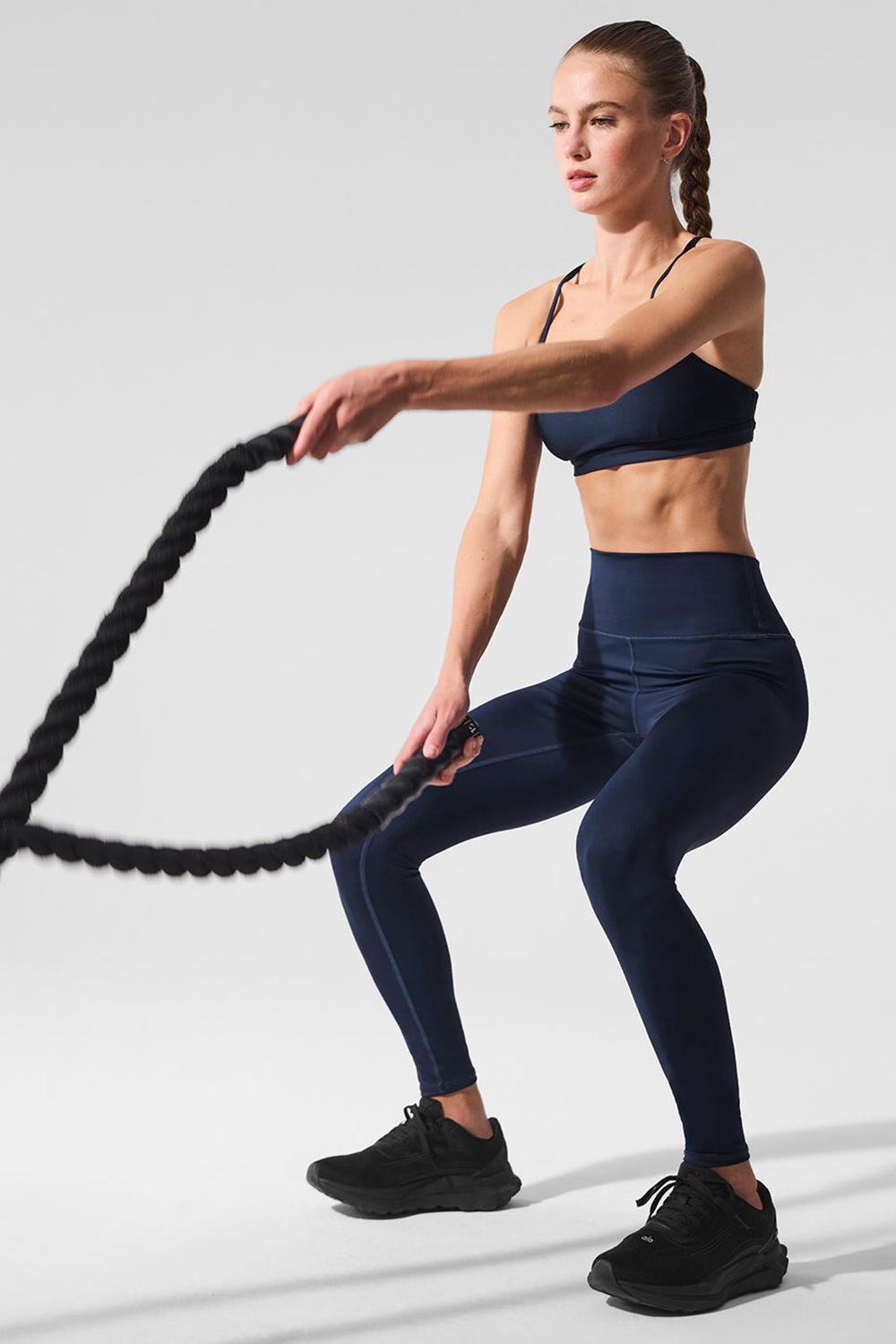Alo Yoga 7/8 High-Waist Airlift Naisten Leggings Laivastonsininen | Suomi  6821-CUHAB
