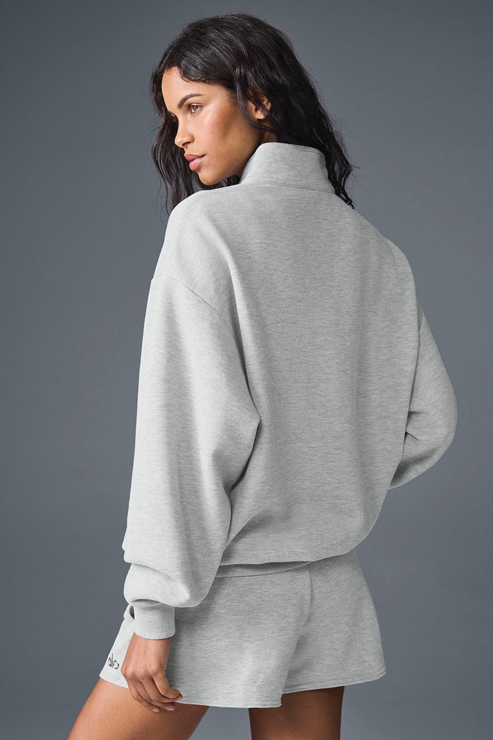 Alo Yoga Accolade 1/4 Zip Naisten Villapusero Harmaat | Suomi  3921-AJEWO