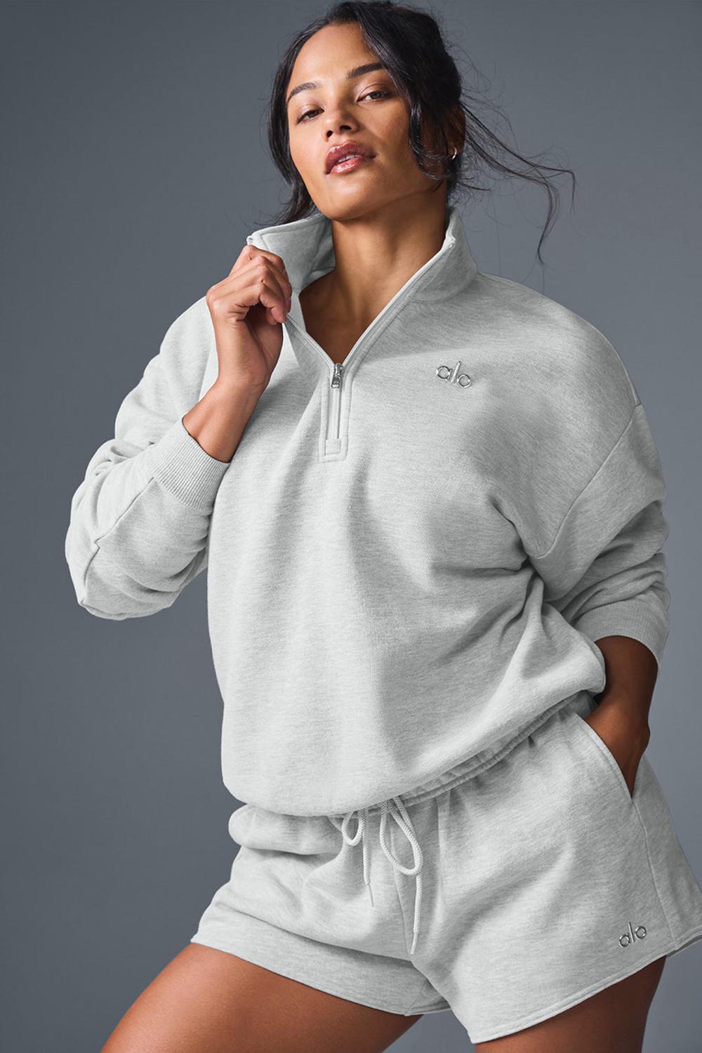 Alo Yoga Accolade 1/4 Zip Naisten Villapusero Harmaat | Suomi  3921-AJEWO