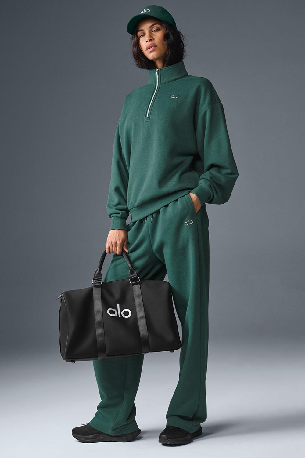 Alo Yoga Accolade 1/4 Zip Naisten Villapusero Winter Ivy | Suomi  7219-SYOZV