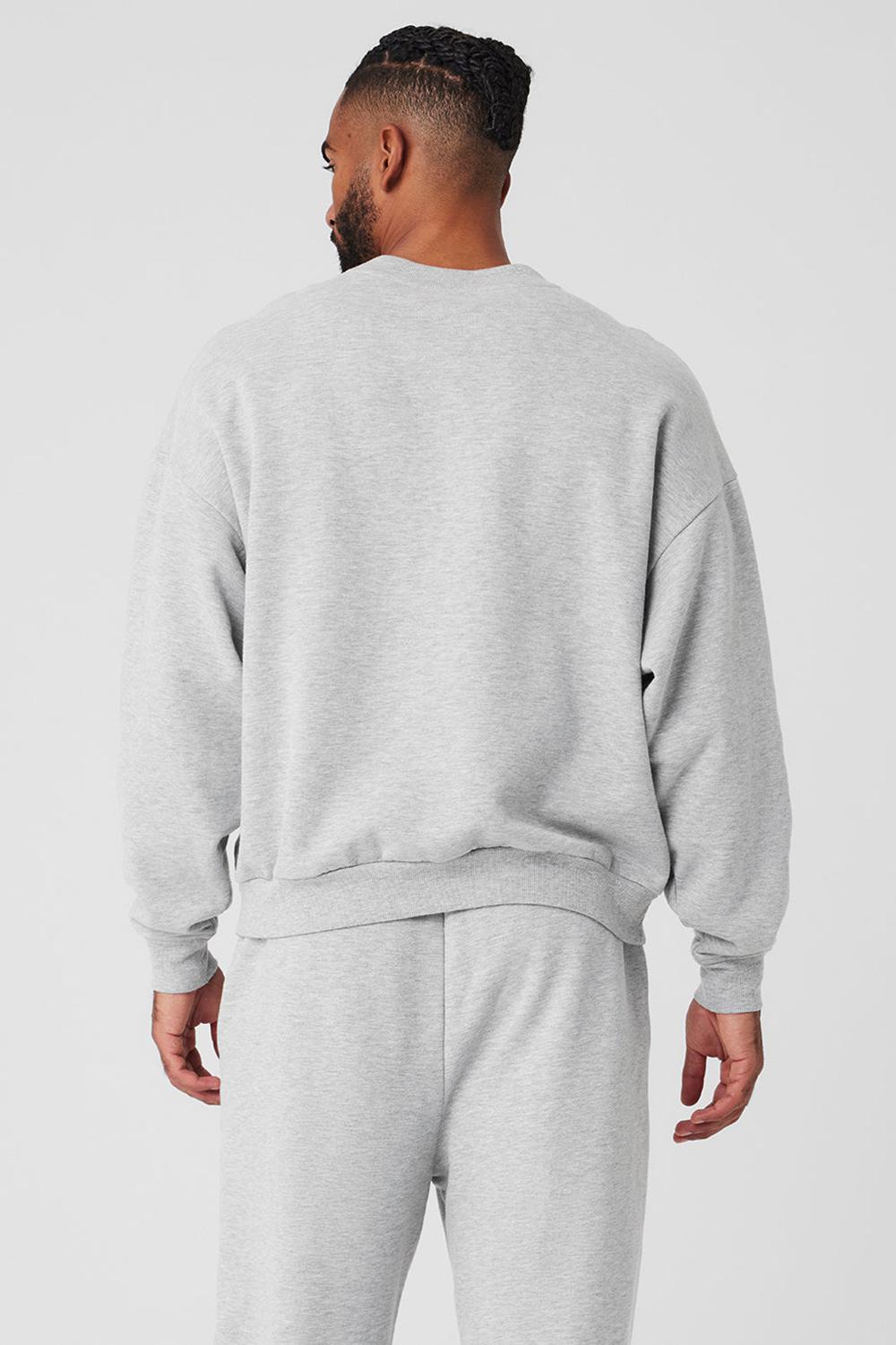 Alo Yoga Accolade Crew Neck Miesten Villapusero Harmaat | Suomi  6592-KAHEJ