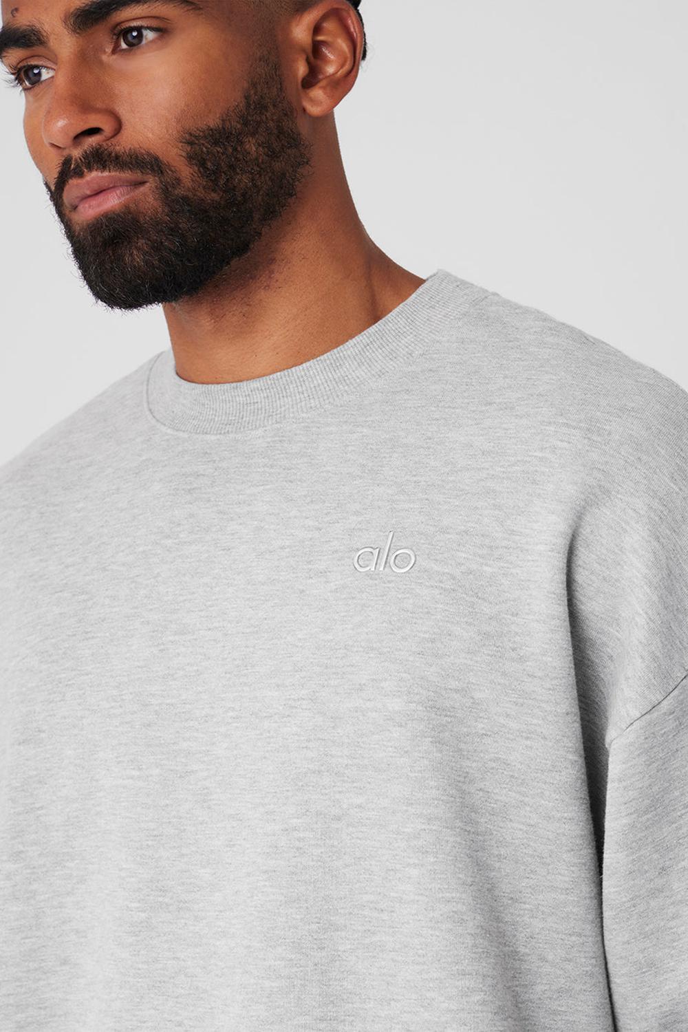 Alo Yoga Accolade Crew Neck Miesten Villapusero Harmaat | Suomi  6592-KAHEJ