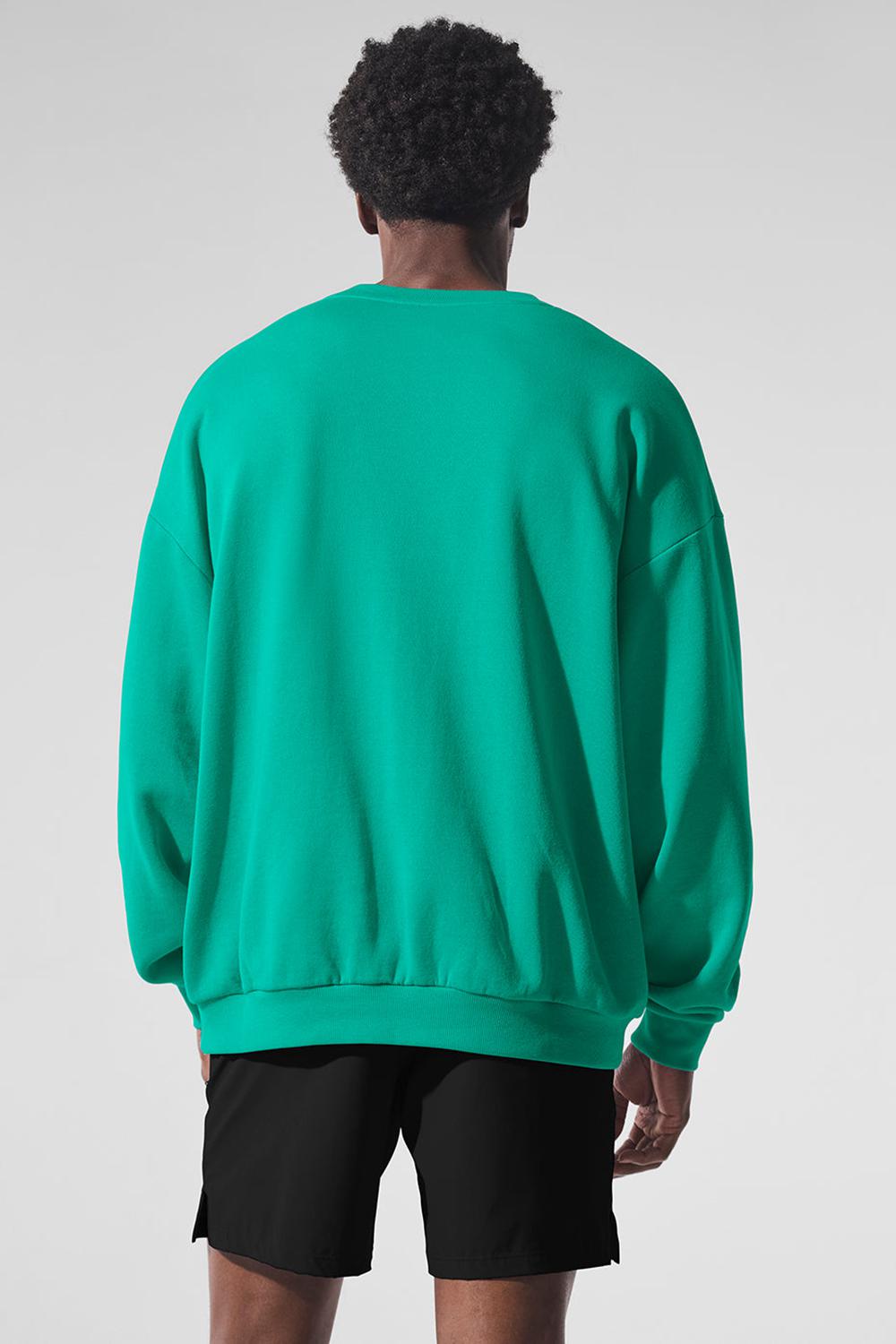 Alo Yoga Accolade Crew Neck Miesten Villapusero Vihreä | Suomi  1028-SNXTZ