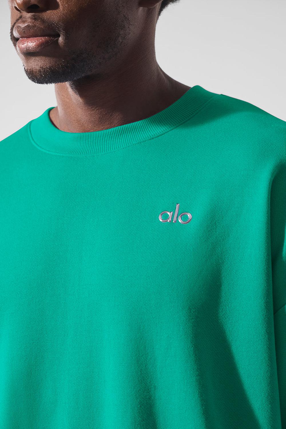 Alo Yoga Accolade Crew Neck Miesten Villapusero Vihreä | Suomi  1028-SNXTZ
