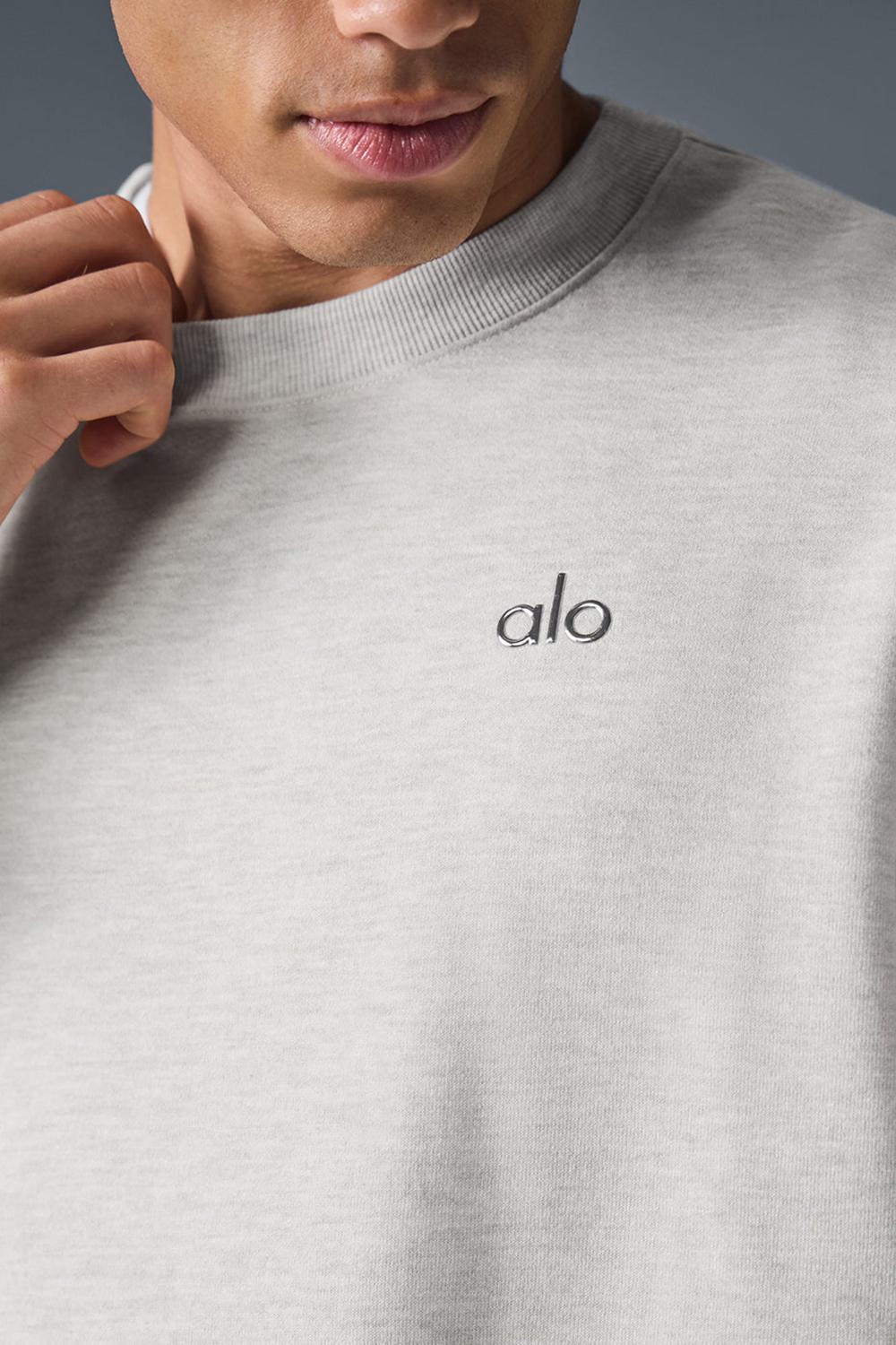 Alo Yoga Accolade Crew Neck Miesten Villapusero Valkoinen | Suomi  1029-WTBVR