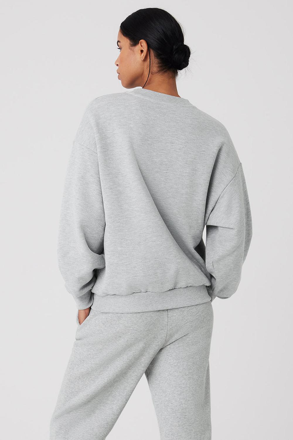 Alo Yoga Accolade Crew Neck Naisten Villapusero Harmaat | Suomi  2639-IXZKC