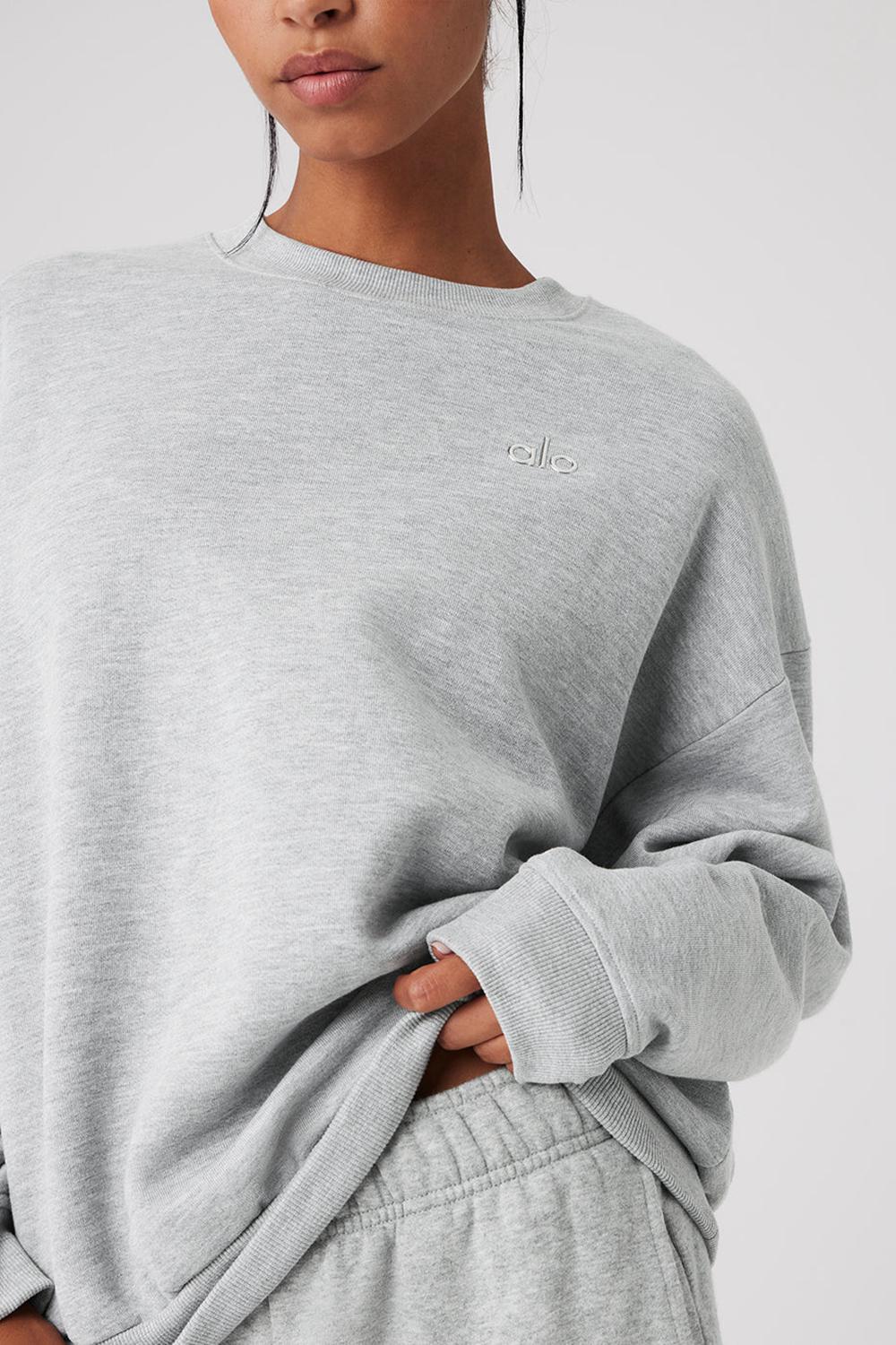 Alo Yoga Accolade Crew Neck Naisten Villapusero Harmaat | Suomi  2639-IXZKC