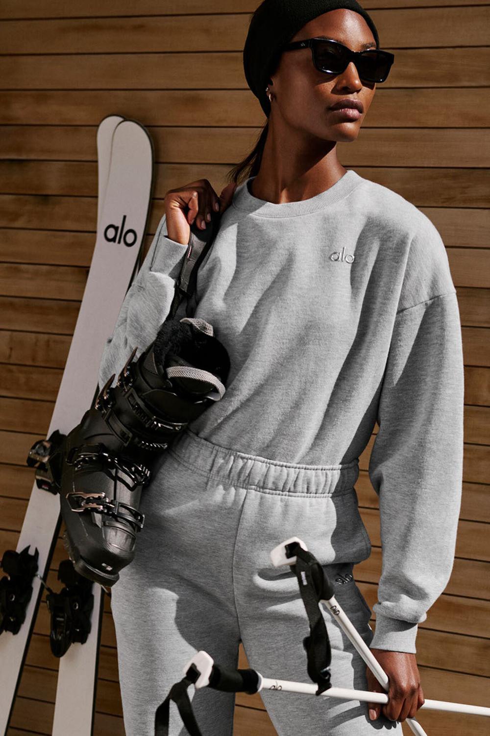 Alo Yoga Accolade Crew Neck Naisten Villapusero Harmaat | Suomi  2639-IXZKC