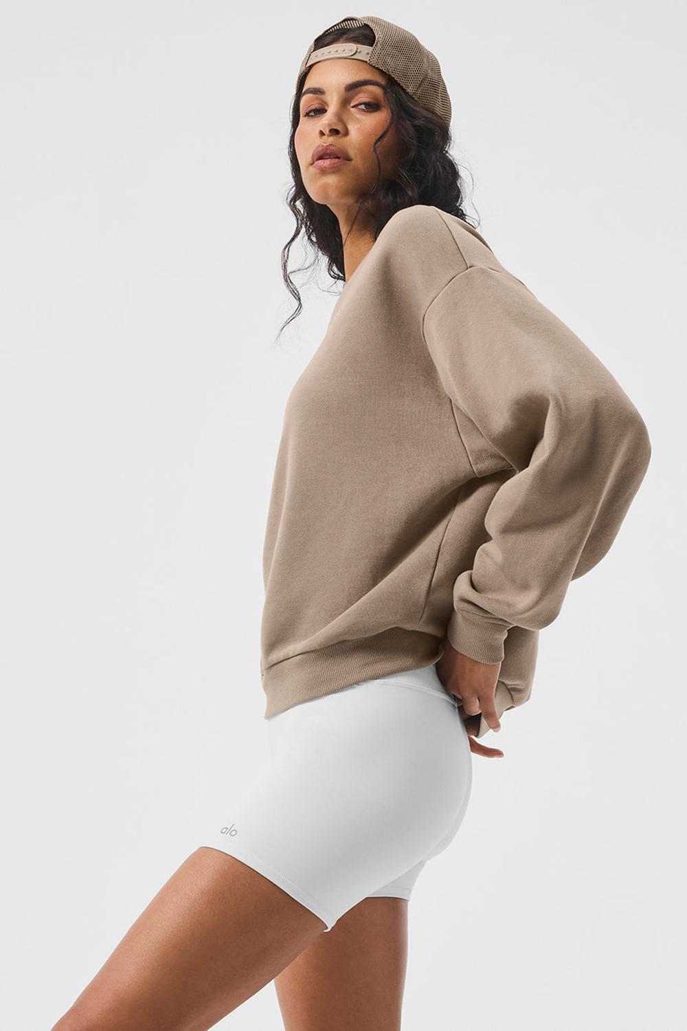 Alo Yoga Accolade Crew Neck Naisten Villapusero Gravel | Suomi  3675-CIDKG