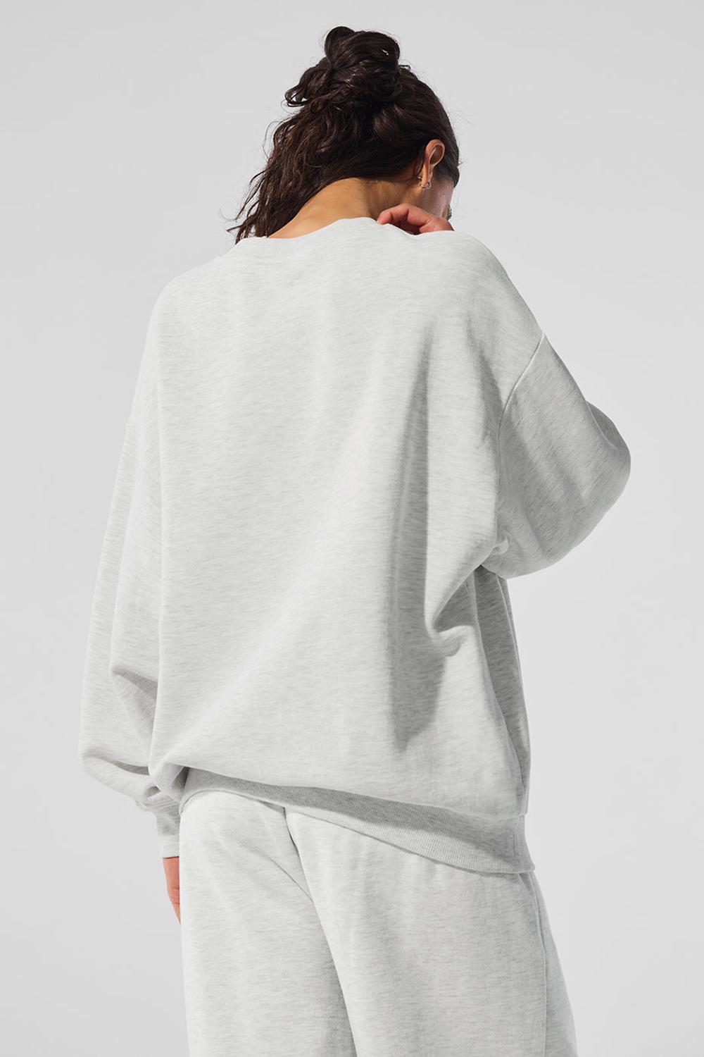 Alo Yoga Accolade Crew Neck Naisten Villapusero Valkoinen | Suomi  2314-OFPKE