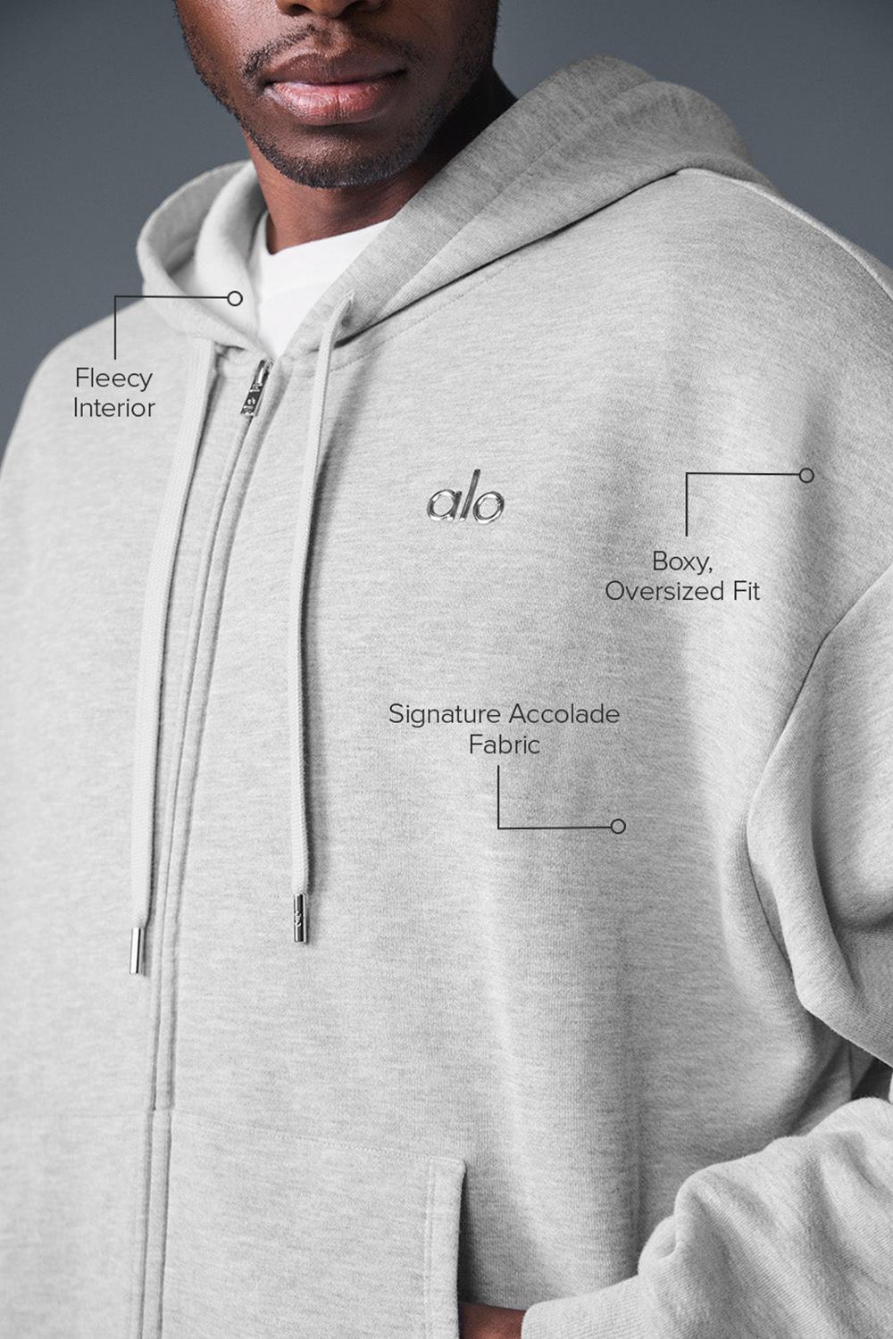 Alo Yoga Accolade Full Zip Miesten Huppari Harmaat | Suomi  2456-XEUNQ