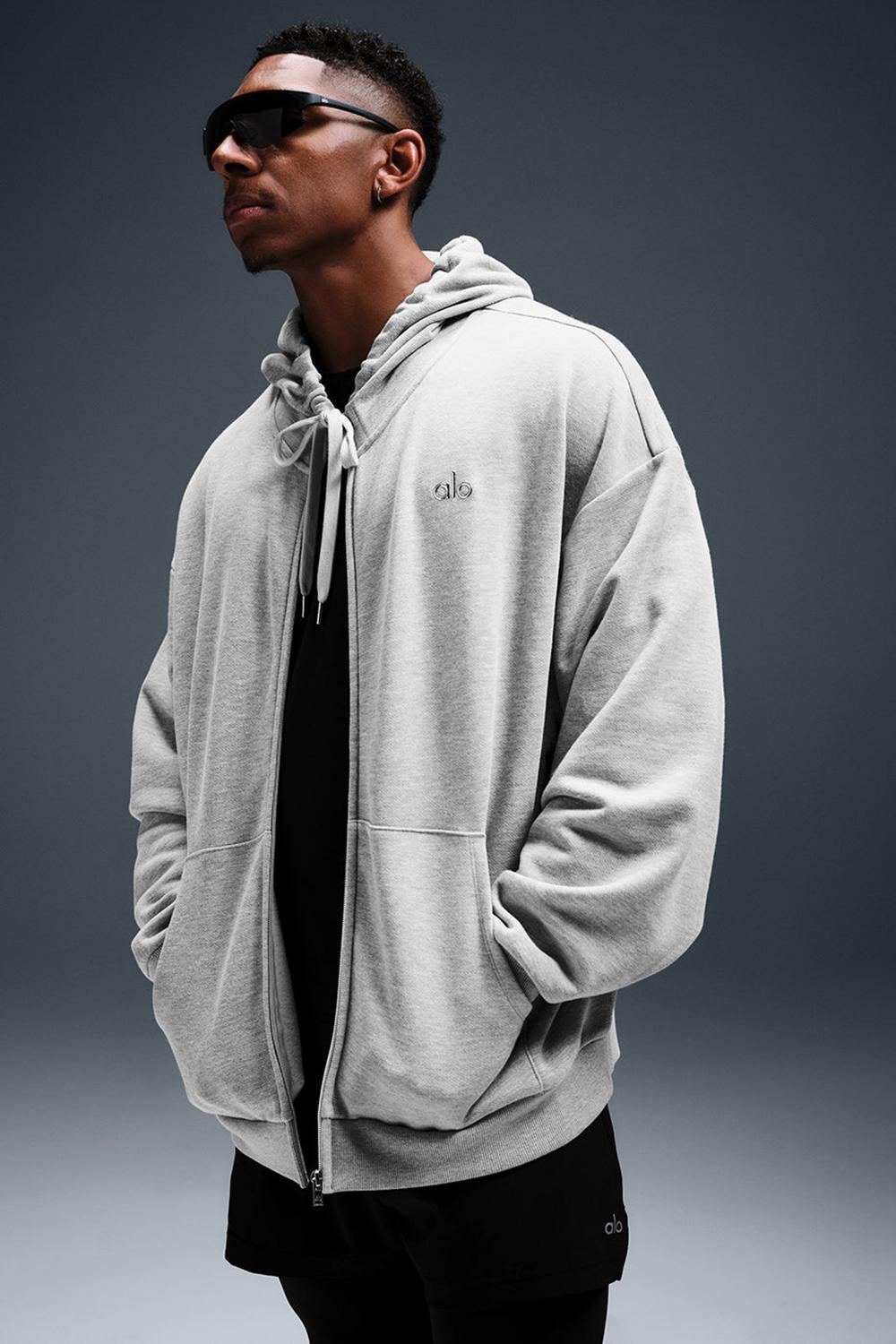 Alo Yoga Accolade Full Zip Miesten Huppari Harmaat | Suomi  2456-XEUNQ