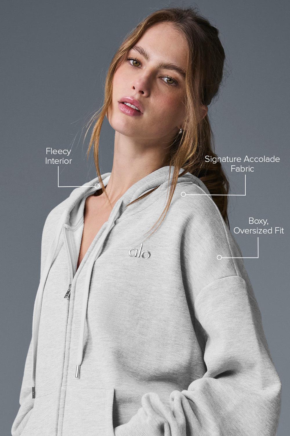 Alo Yoga Accolade Full Zip Naisten Huppari Harmaat | Suomi  0942-EQNDK