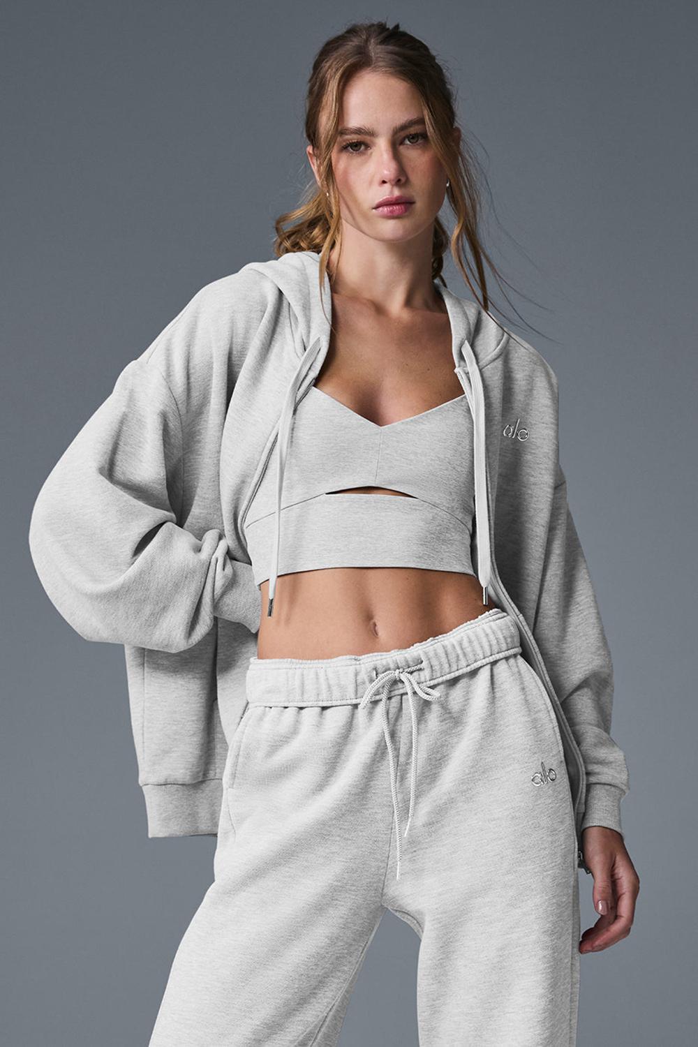 Alo Yoga Accolade Full Zip Naisten Huppari Harmaat | Suomi  0942-EQNDK