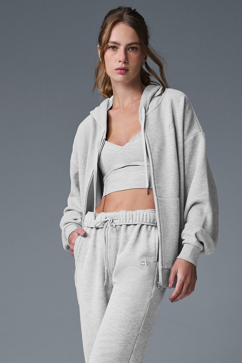 Alo Yoga Accolade Full Zip Naisten Huppari Harmaat | Suomi  0942-EQNDK