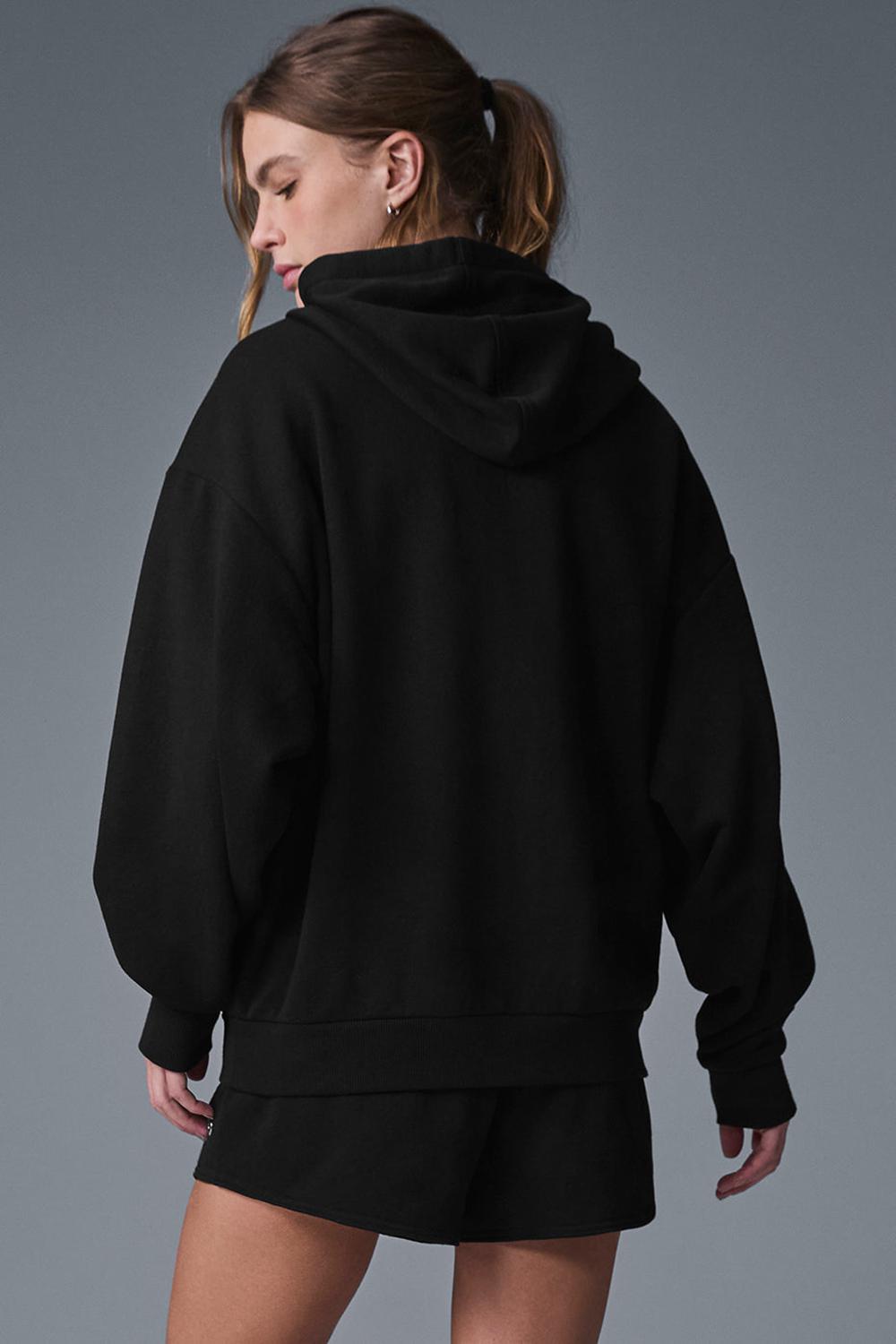 Alo Yoga Accolade Full Zip Naisten Huppari Mustat | Suomi  3058-NEQUF