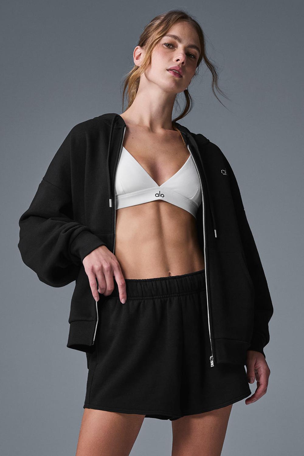 Alo Yoga Accolade Full Zip Naisten Huppari Mustat | Suomi  3058-NEQUF