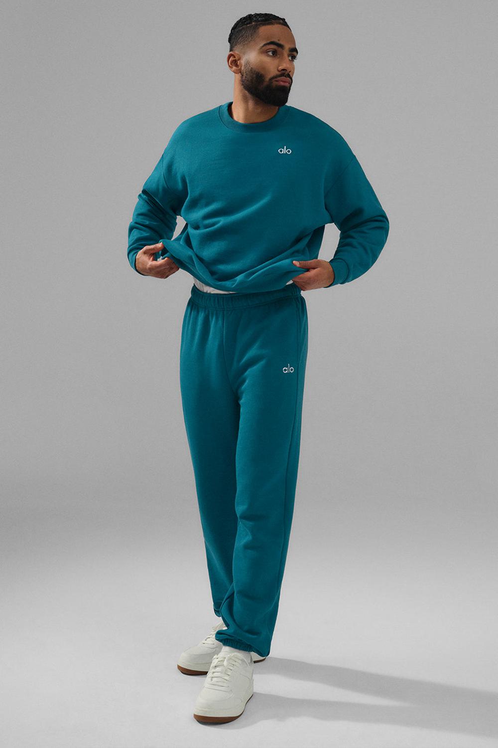 Alo Yoga Accolade Miesten Collegehousut Oceanic Teal | Suomi  1793-QBZYG