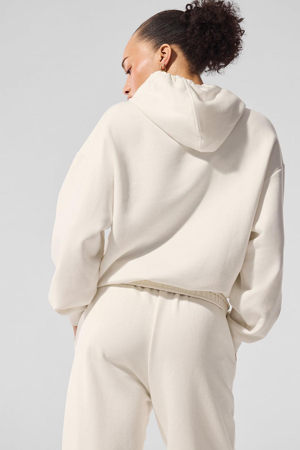 Alo Yoga Accolade Naisten Huppari Ivory | Suomi  3506-HTJGN