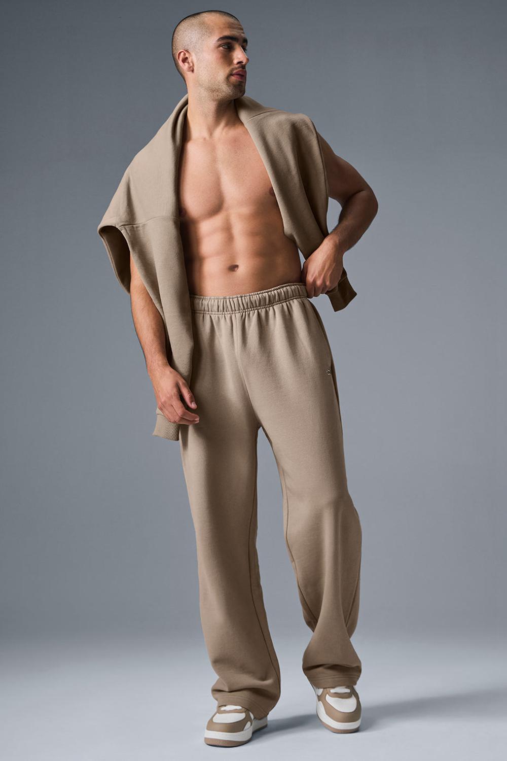 Alo Yoga Accolade Straight Leg Miesten Collegehousut Gravel | Suomi  7654-AGZNW