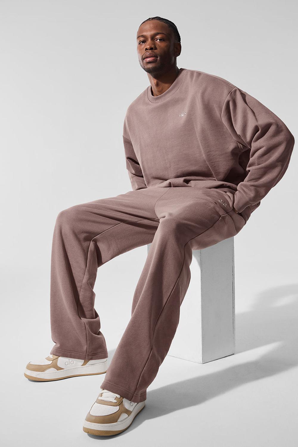 Alo Yoga Accolade Straight Leg Miesten Collegehousut Mushroom | Suomi  1573-VMSFP