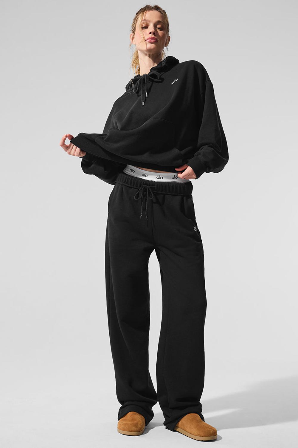 Alo Yoga Accolade Straight Leg Naisten Collegehousut Mustat | Suomi  4793-ZBVCK