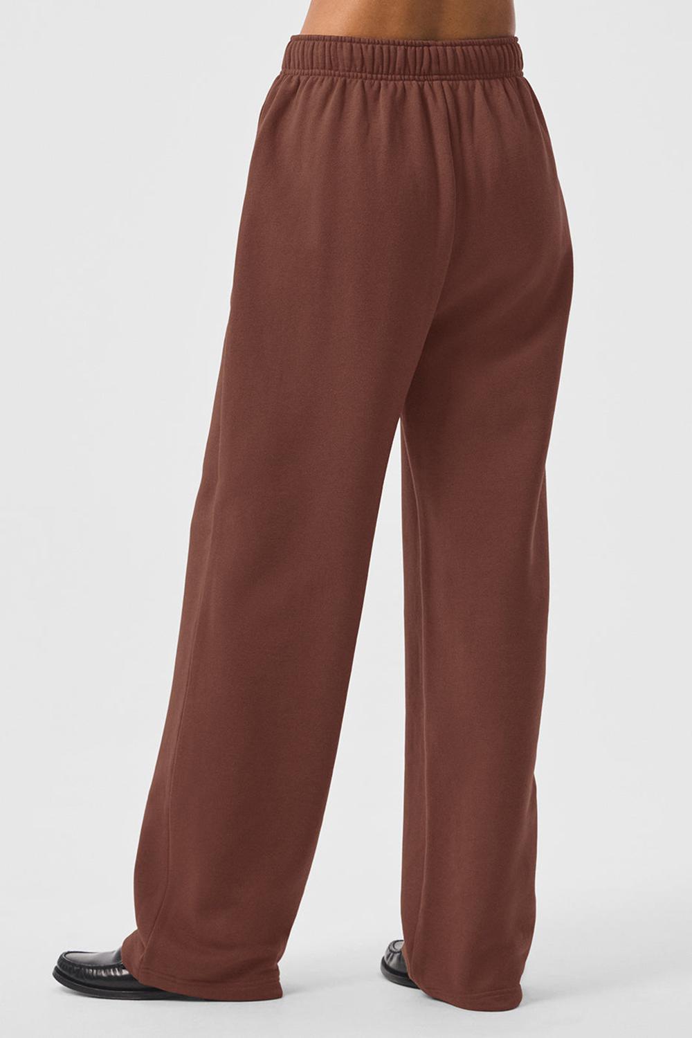 Alo Yoga Accolade Straight Leg Naisten Collegehousut Chestnut | Suomi  2701-EORYN