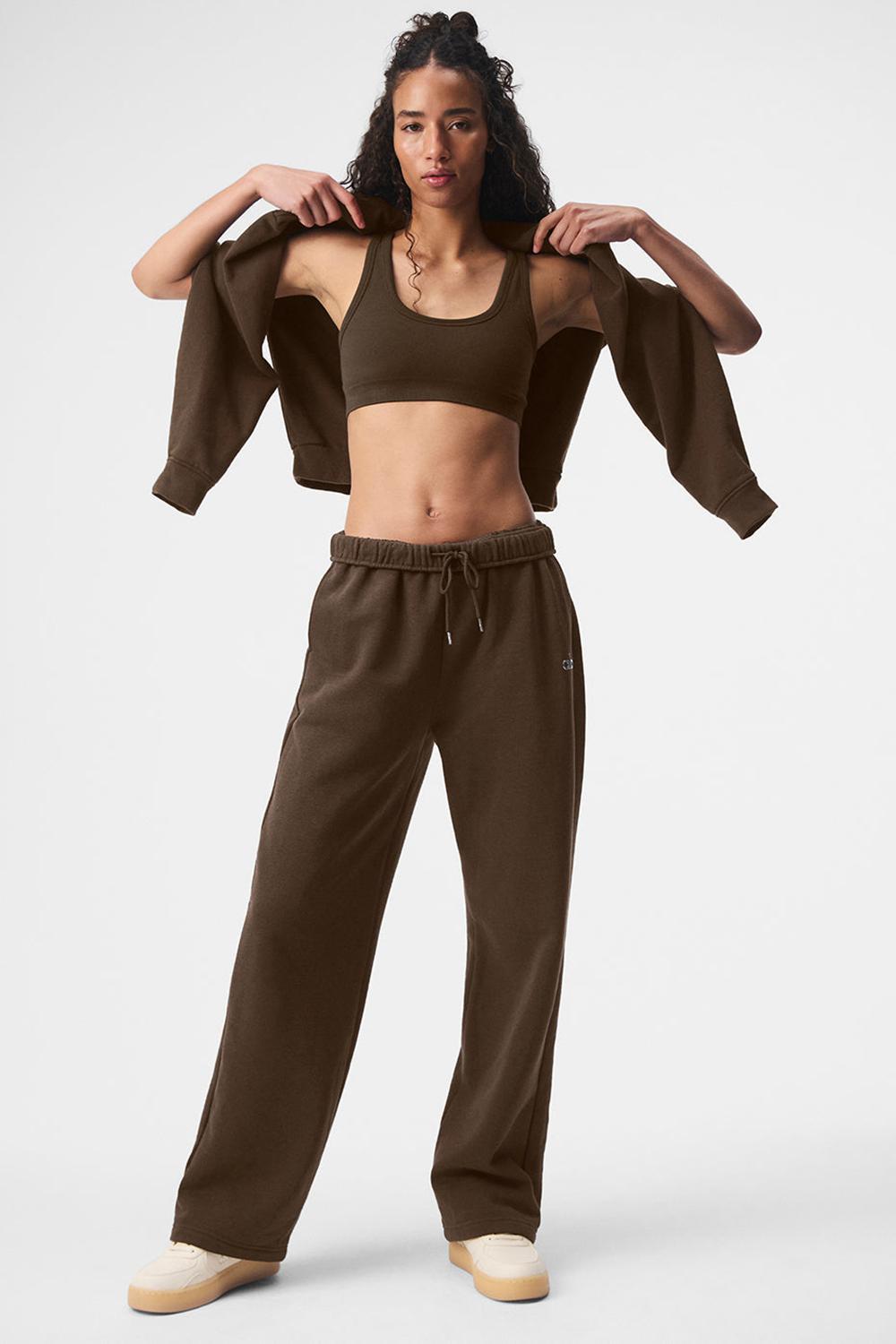 Alo Yoga Accolade Straight Leg Naisten Collegehousut Espresso | Suomi  4026-TCKRQ