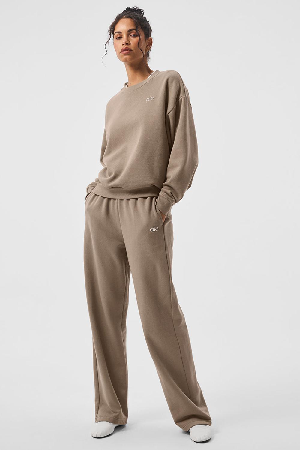 Alo Yoga Accolade Straight Leg Naisten Collegehousut Gravel | Suomi  1549-GZQMC